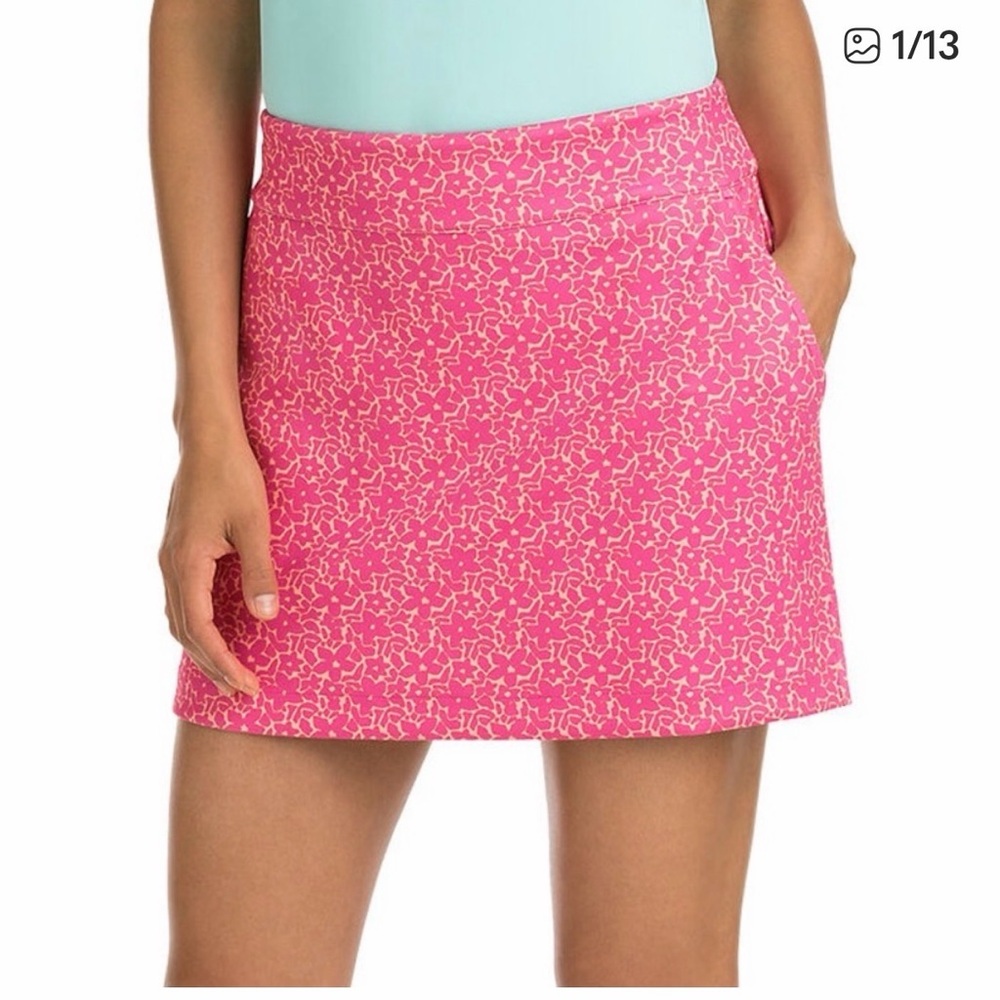 Vineyard Vines Performance  Pink gold  Printed Skort